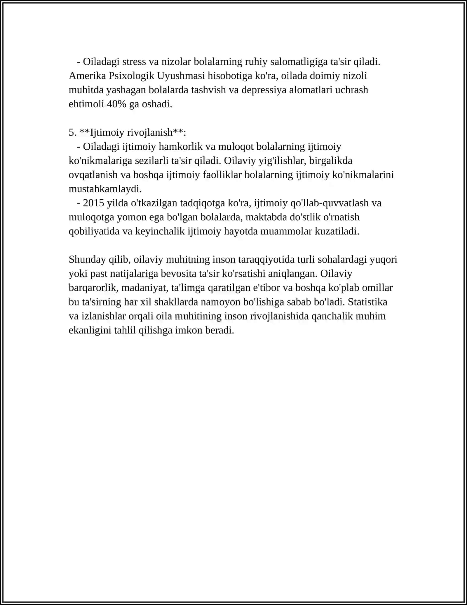 O'QUVCHILAR DUNYOQARASHINI SHAKILLANISHIGA TASIR ETUVCHI OMILLAR 4