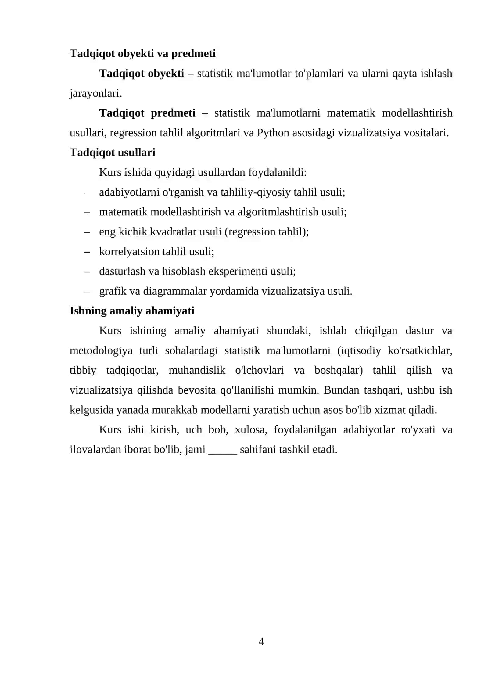 Statistik ma'lumotlarni matematik modellashtirish va vizualizatsiya qilish 4
