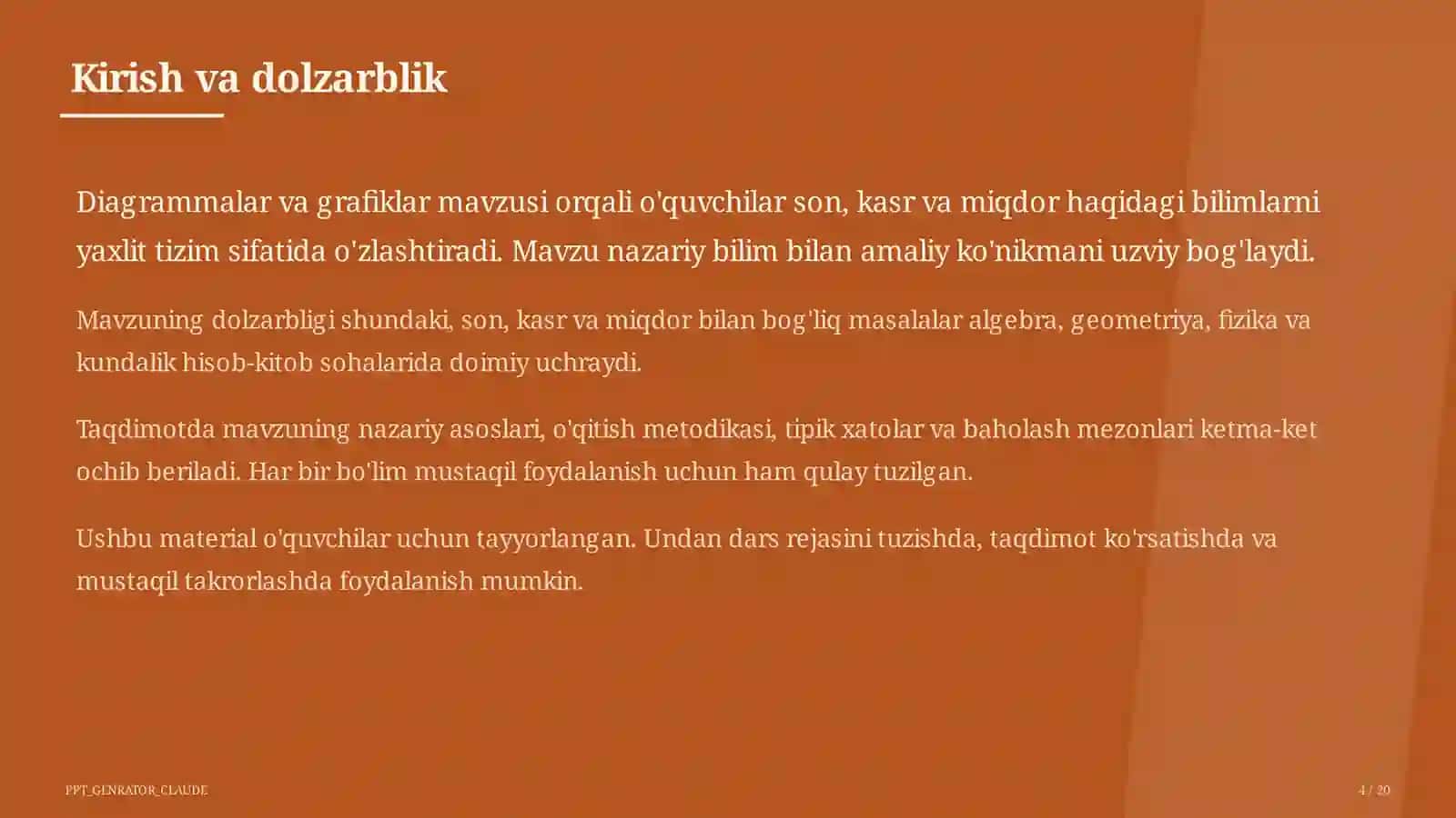 Diagrammalar va grafiklar (6-sinf) 4