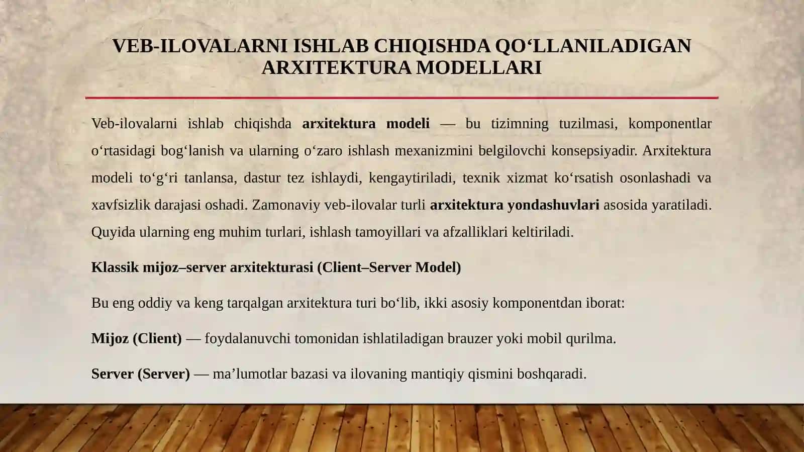 Veb-ilovalar ishlab chiqishning mohiyati va ahamiyati 4