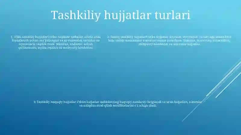 Tashkiliy Hujjatlar Va Ularni Rasmiylashtirish 4