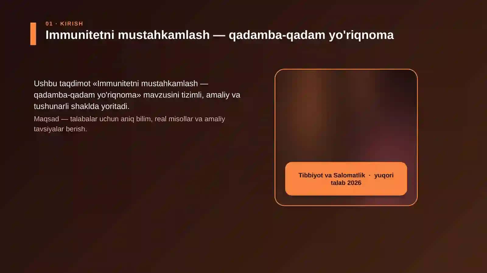 Immunitetni mustahkamlash - qadamba-qadam yo'riqnoma 4