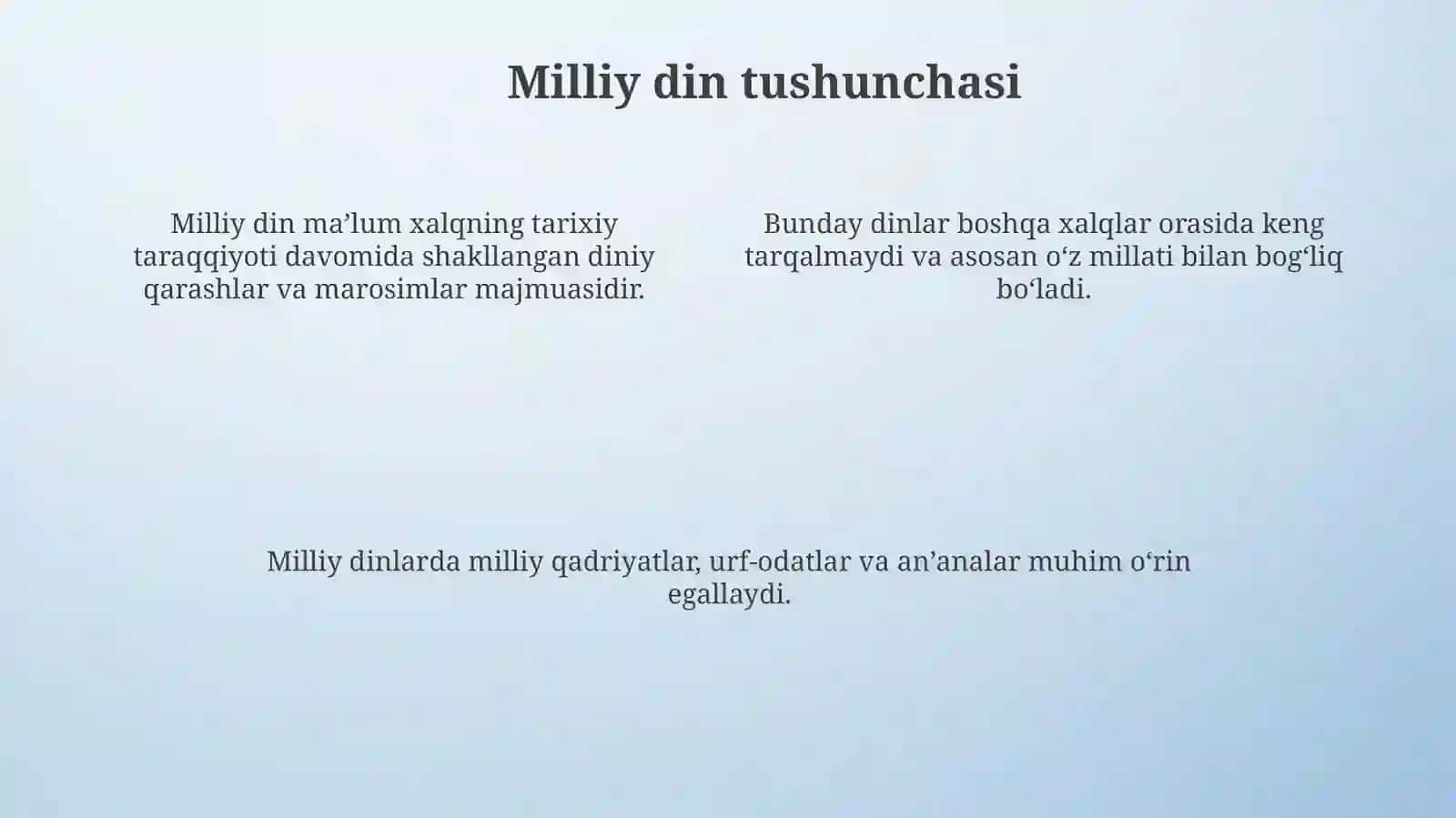 MILLIY DINLAR 4