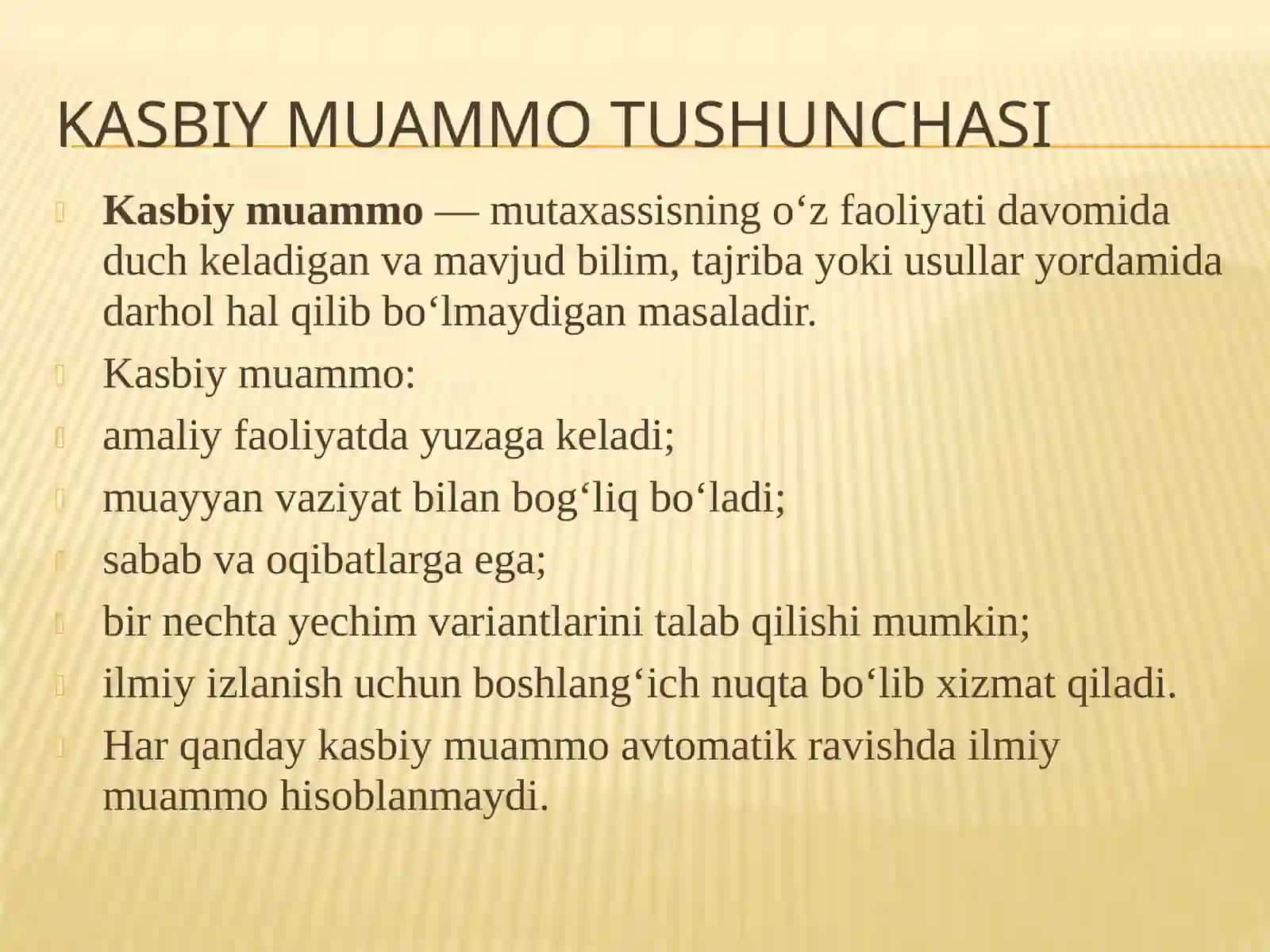 Ilmiy va kasbiy faoliyatda muammolarni tahlil va sintez qilish 4