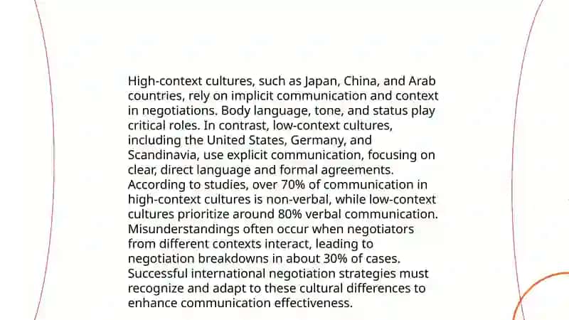 The influence of culture on negotiating 4