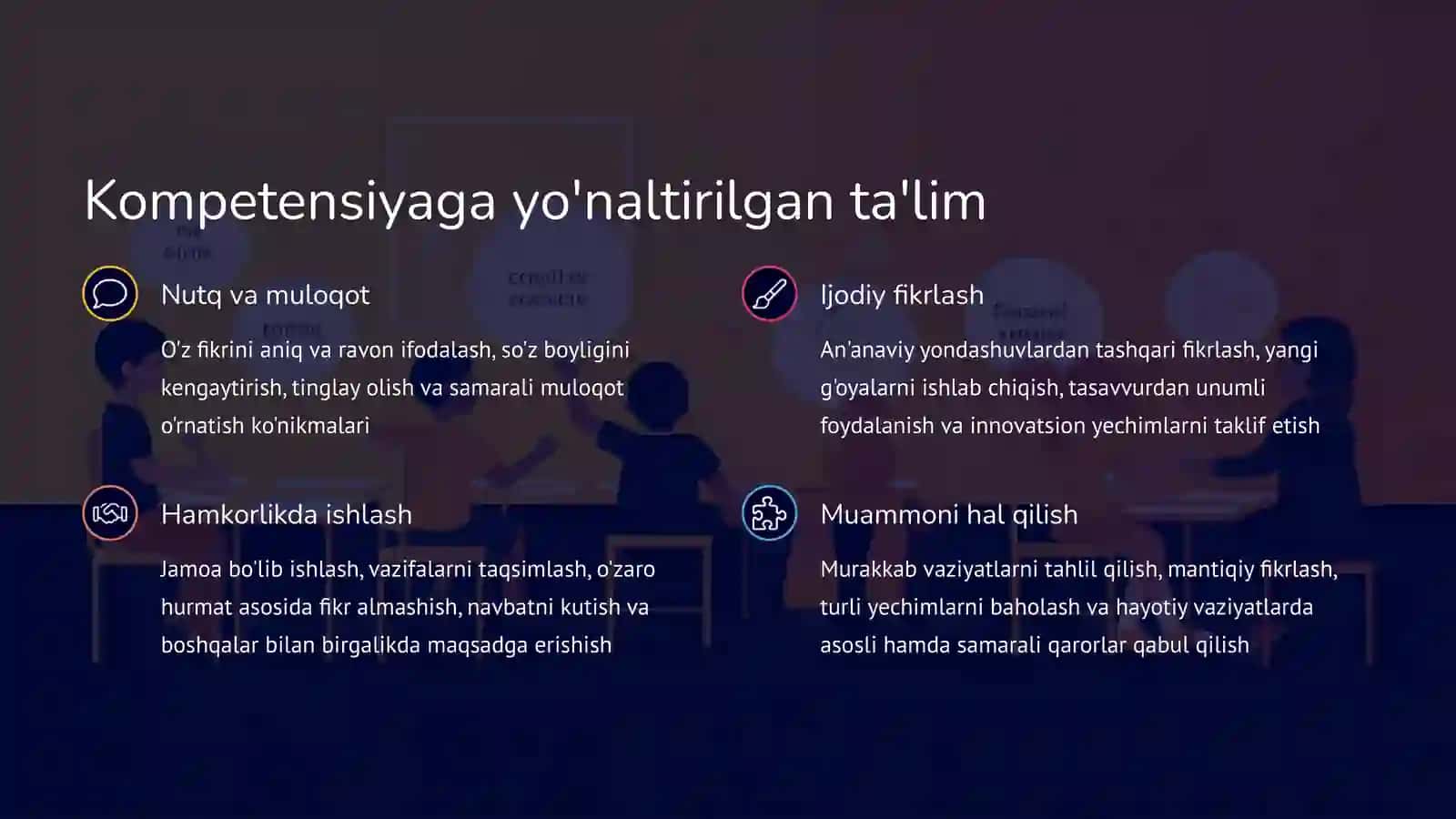 Zamonaviy ta'lim dasturlariga kirish 4