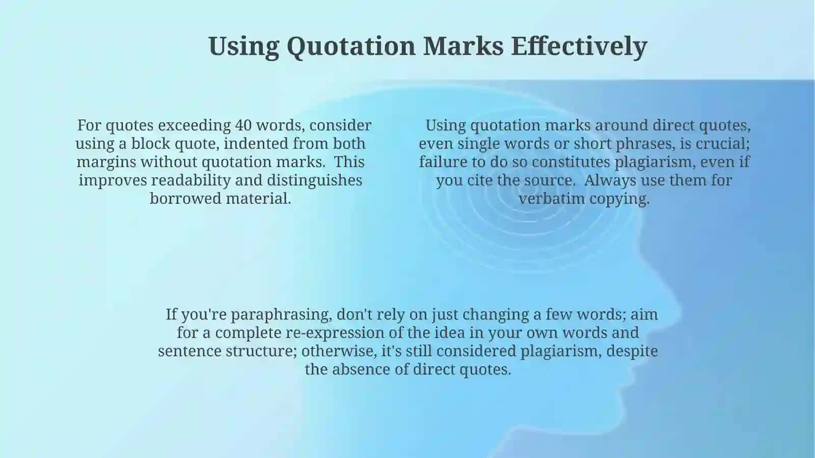 Avoiding Plagiarism 4