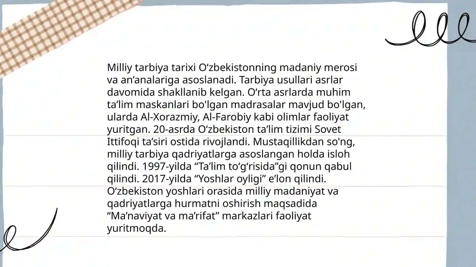 Milliy tarbiya g'oyasining tarixiy-pedagogik asoslari 4