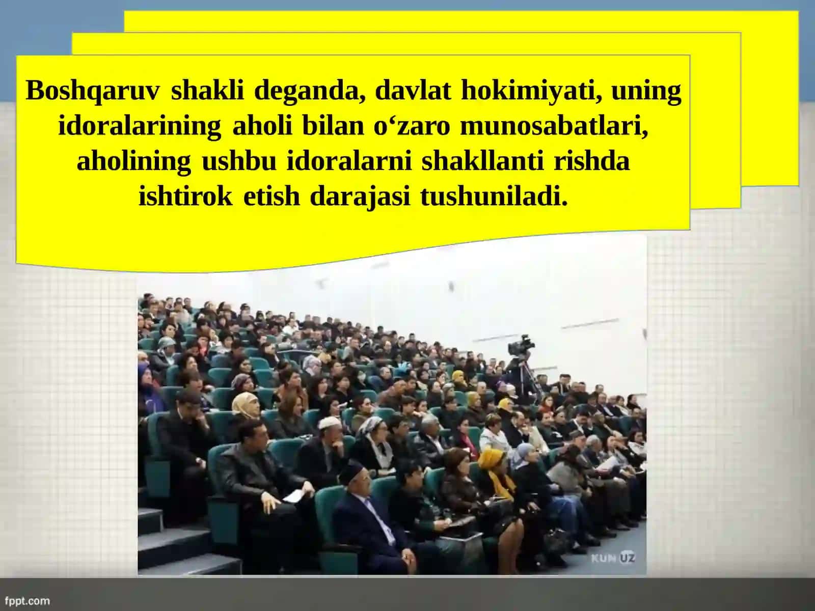 8-sinf Huquq fanidan dars ishlanma. Davlatning boshqaruv shakli 4