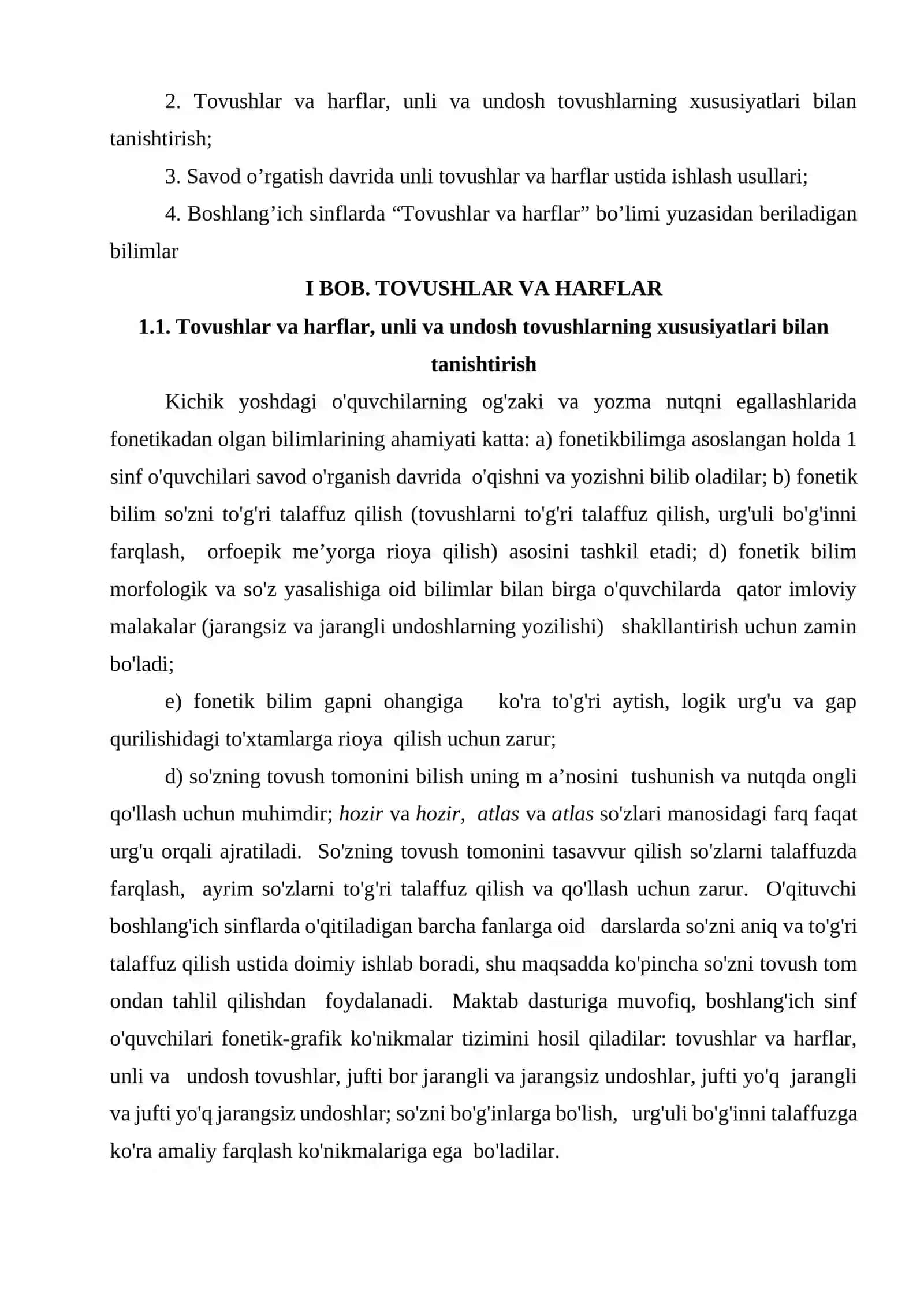 Tovushlar va harflar ustida ishlash usullari 4