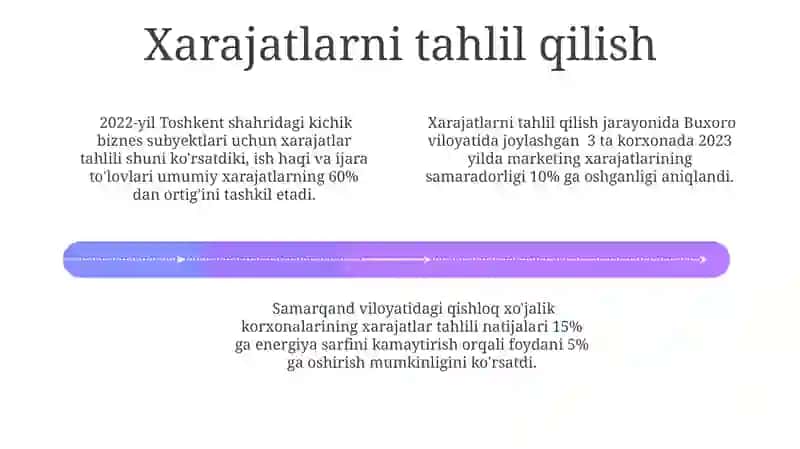 Xarajatlar haqida tushunchav va ularni hisobga olishning vazifalari 4