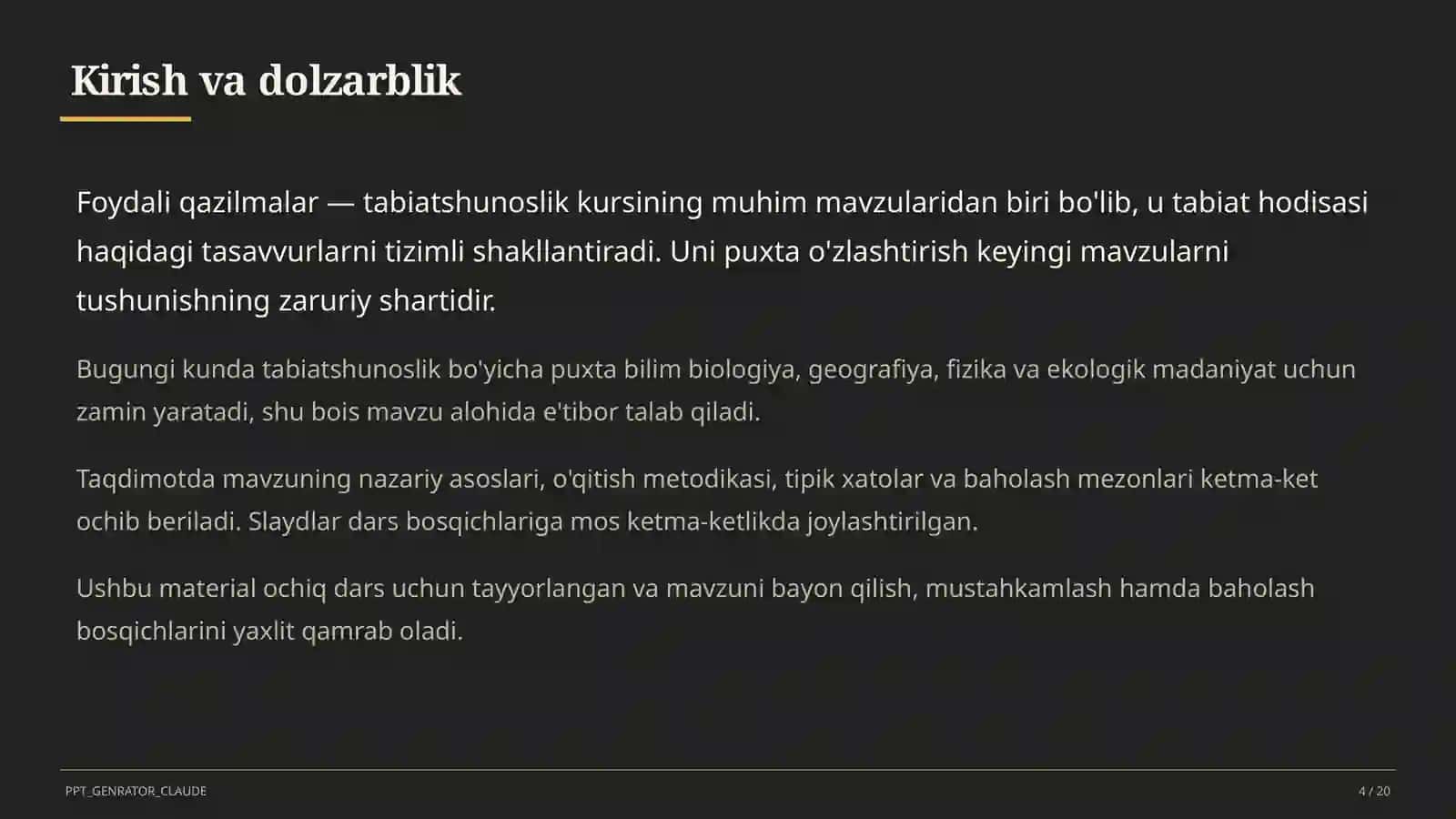 Foydali qazilmalar (3-sinf) 4