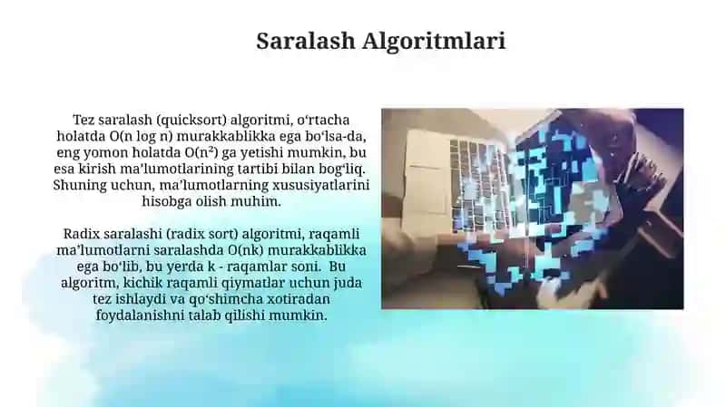 Chiziqli algoritmlar bilan ishlash 4
