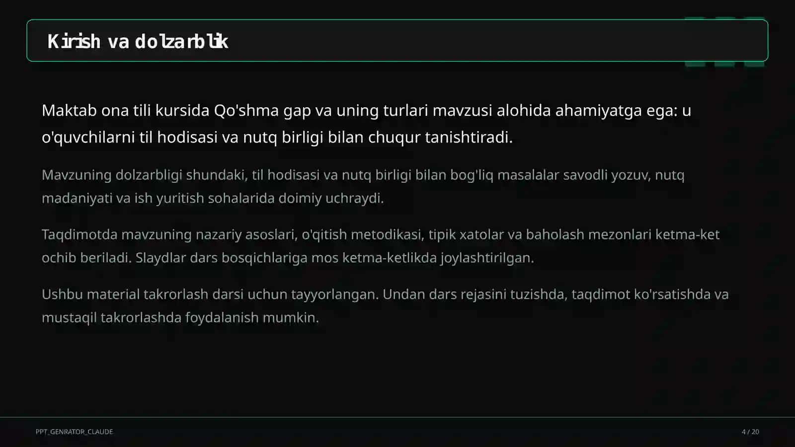 Qo'shma gap va uning turlari (9-sinf) 4
