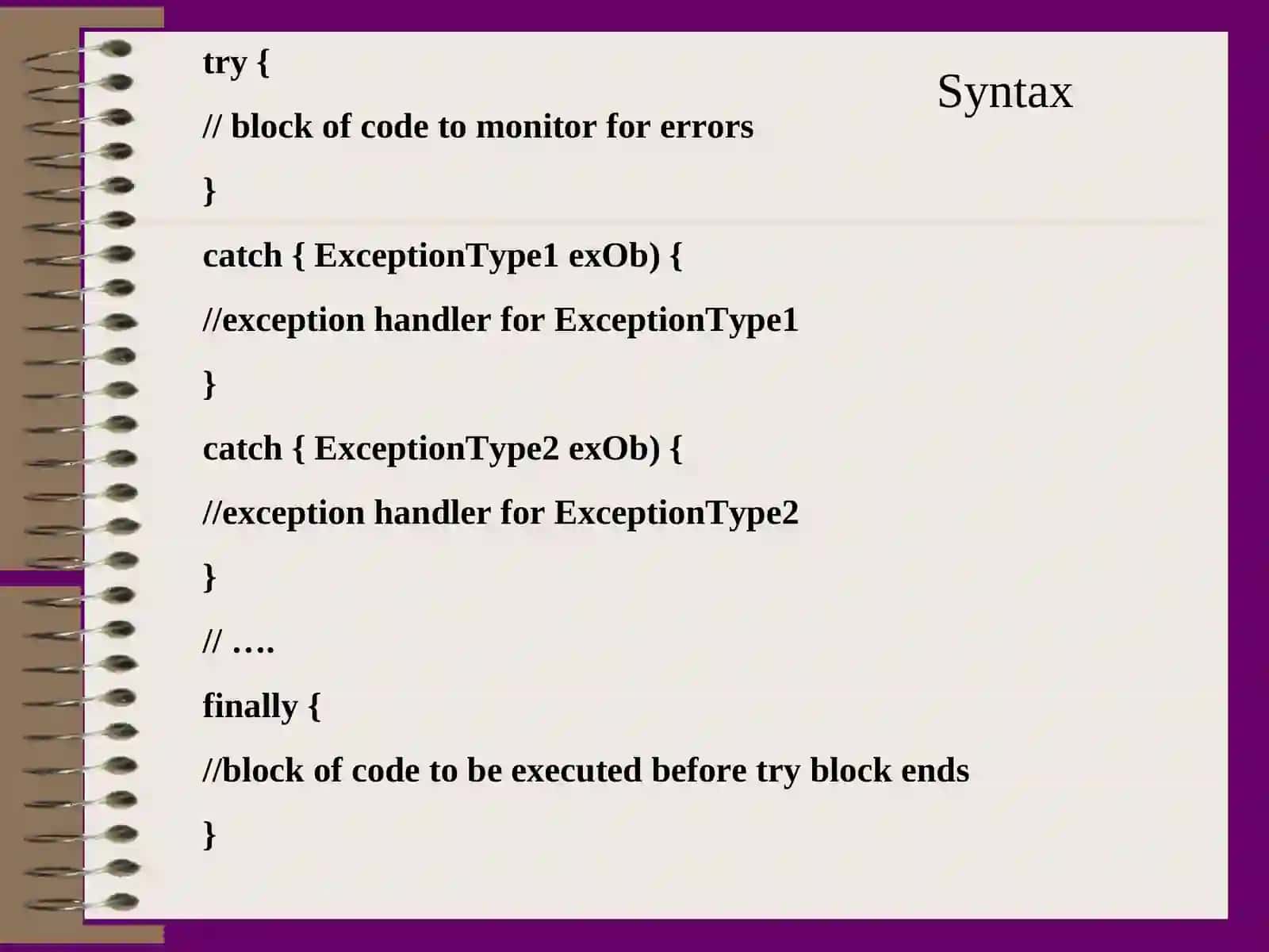 Exception Handling 4