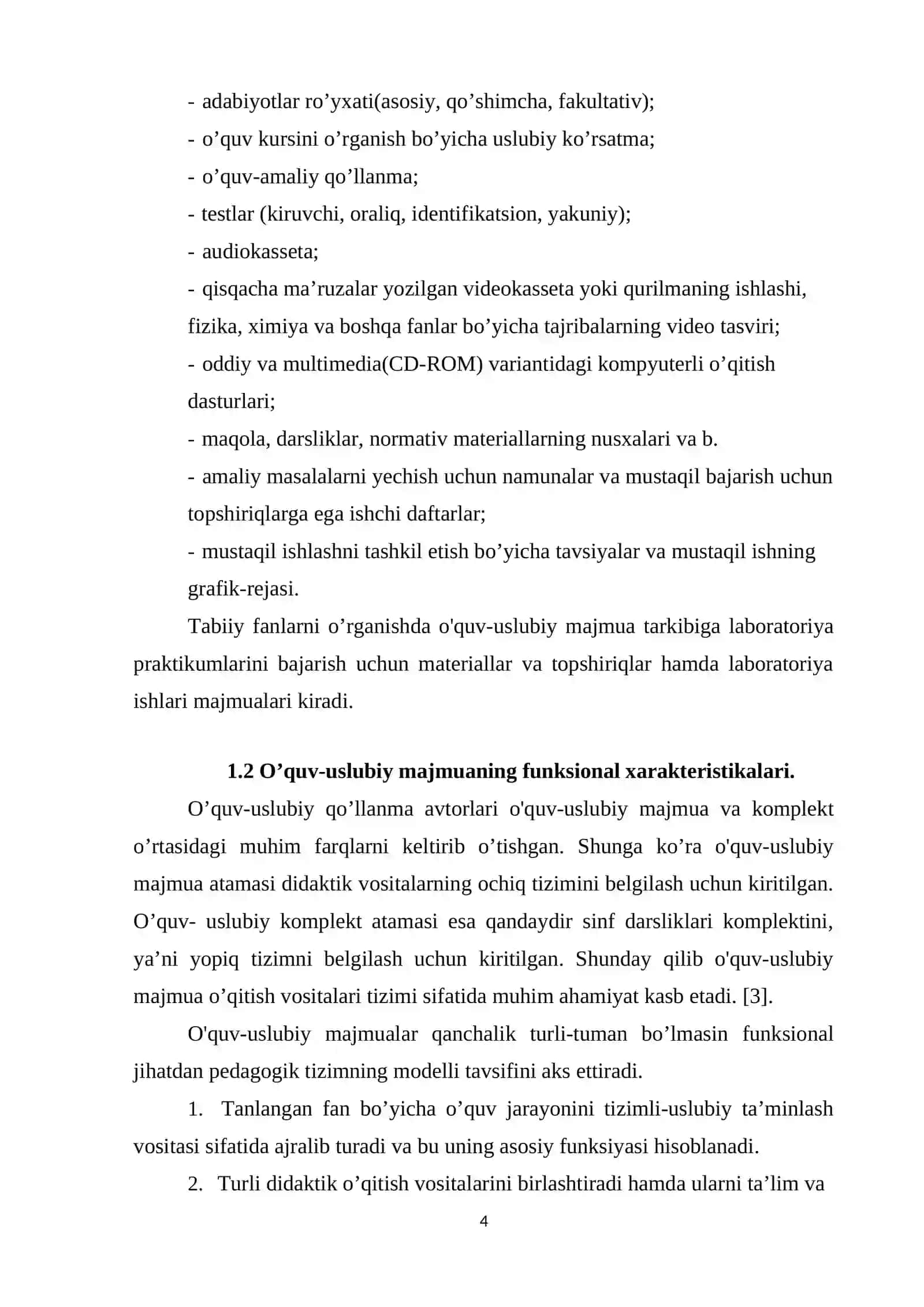 ELEKTRON O'QUV-USLUBIY MAJMUALAR VA ULARDAN FOYDALANISH METODIKASI 4