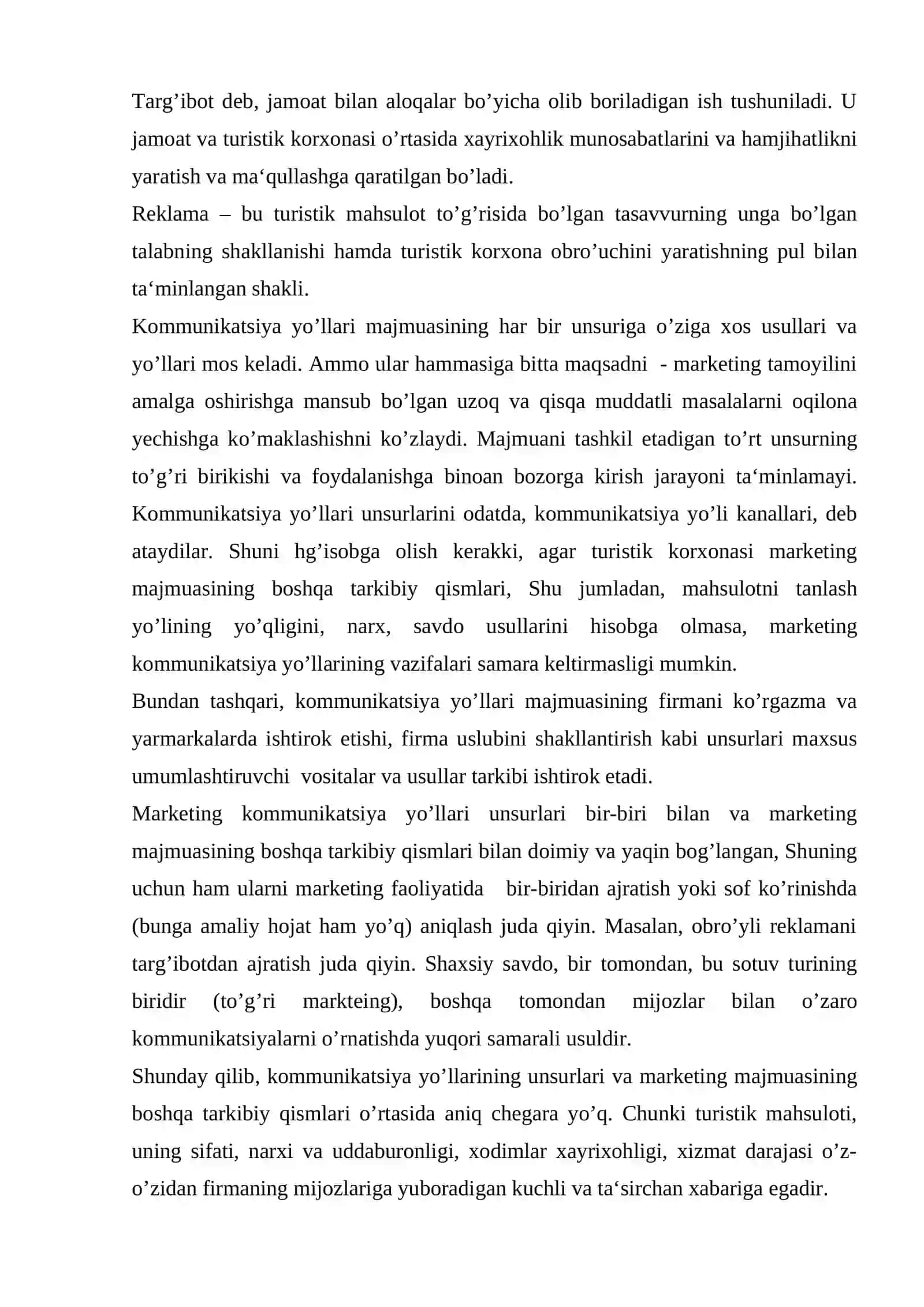 Turizmda marketing kommunikatsiyasi 4