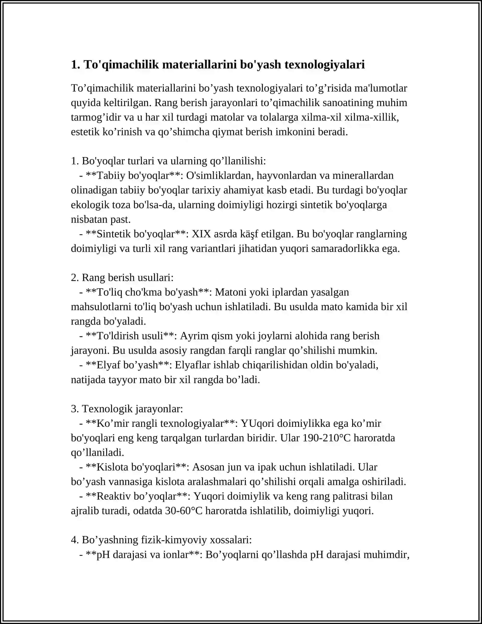 BERDOQ NOMIDAGI QORAQALPOQ DAVLAT UNIVERSITETI YENGIL SANOAT KAFEDRASI 4