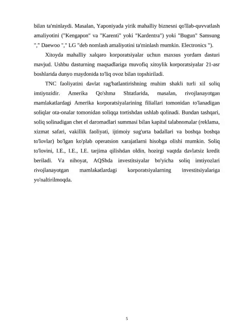 GLOBALLASHUV SHAROITIDA TRANSMILLIY KORPORATSIYALAR 4