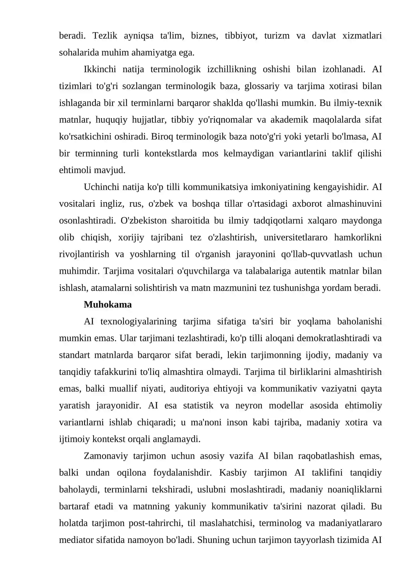 AI TEXNOLOGIYALARINING TARJIMA SIFATIGA TA'SIRI 4