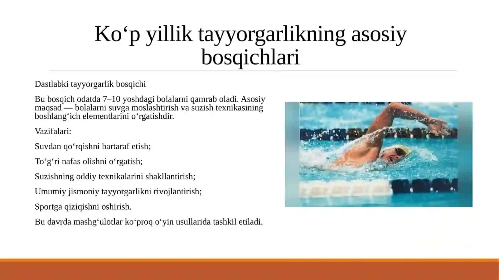 Suzuvchilarda Ko‘p yillik tayyorgarlikning tuzilishi 4