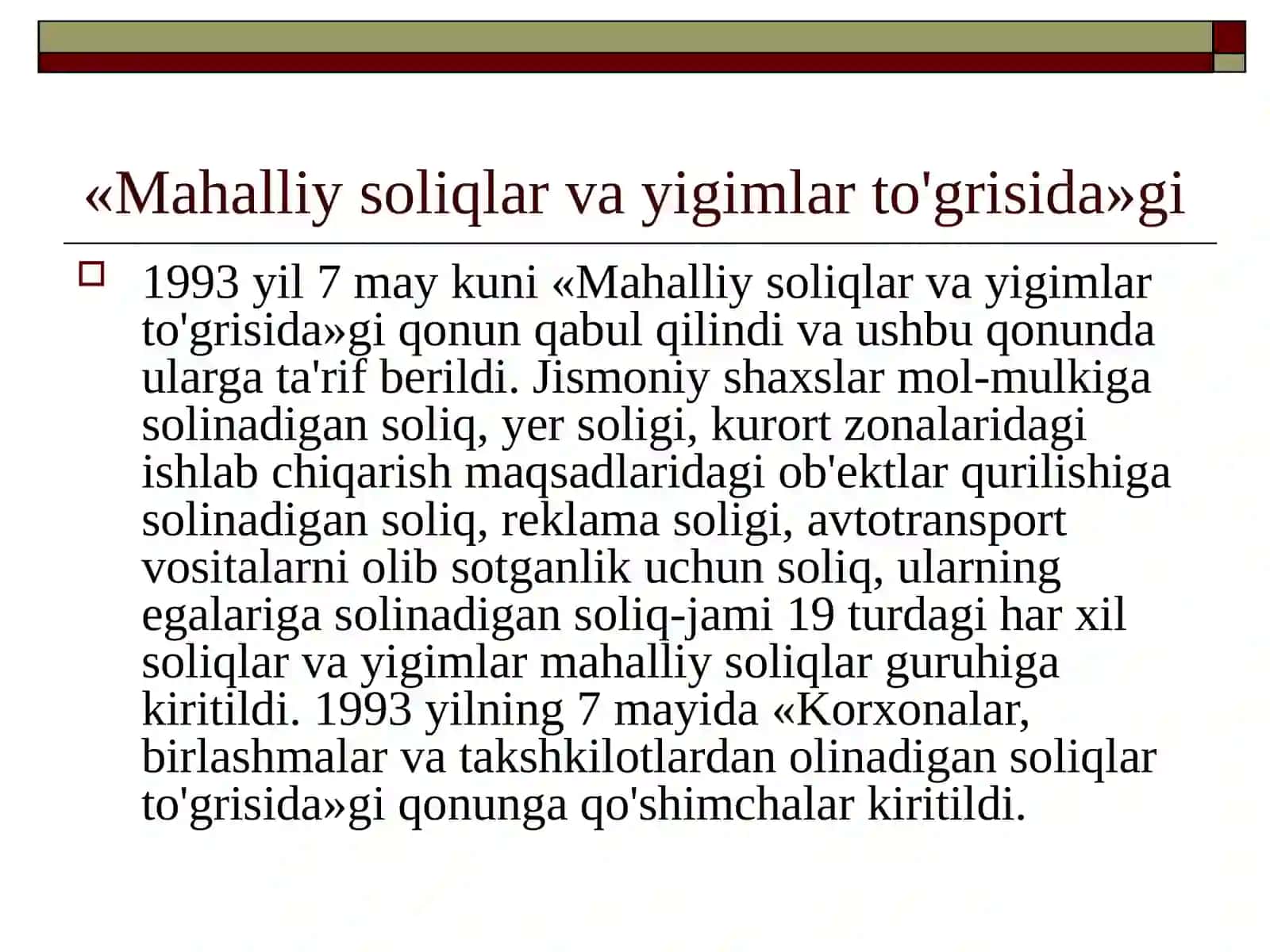 Soliq tizimi rivojlanishi 4