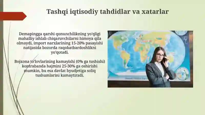 Mamlakatning tashqi iqtisodiy havsizligini taminlash 4