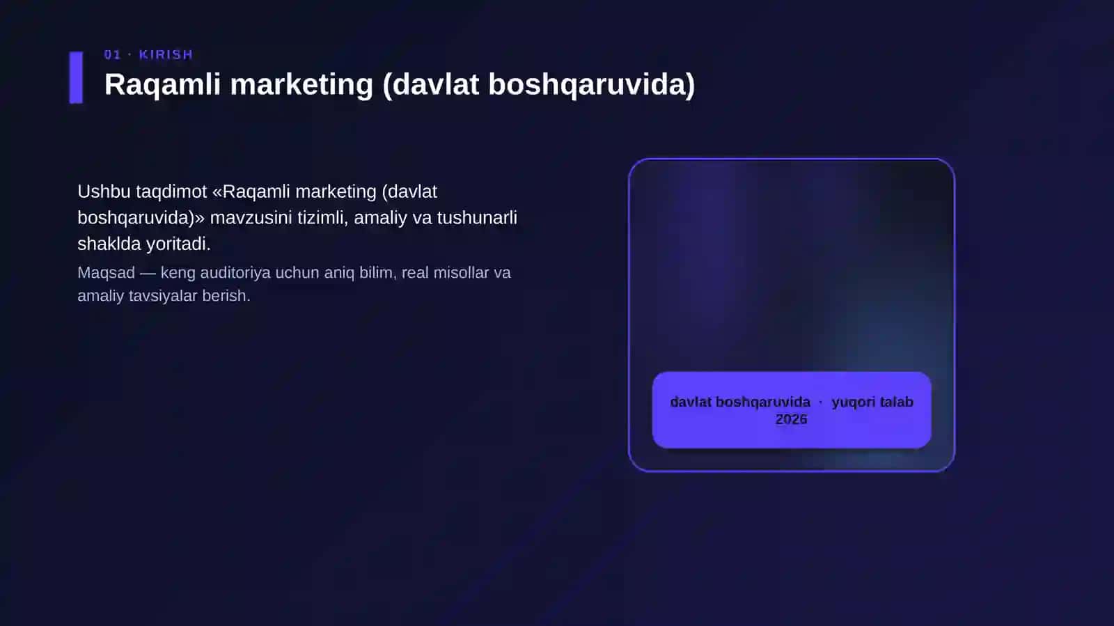 Raqamli marketing (davlat boshqaruvida) 4