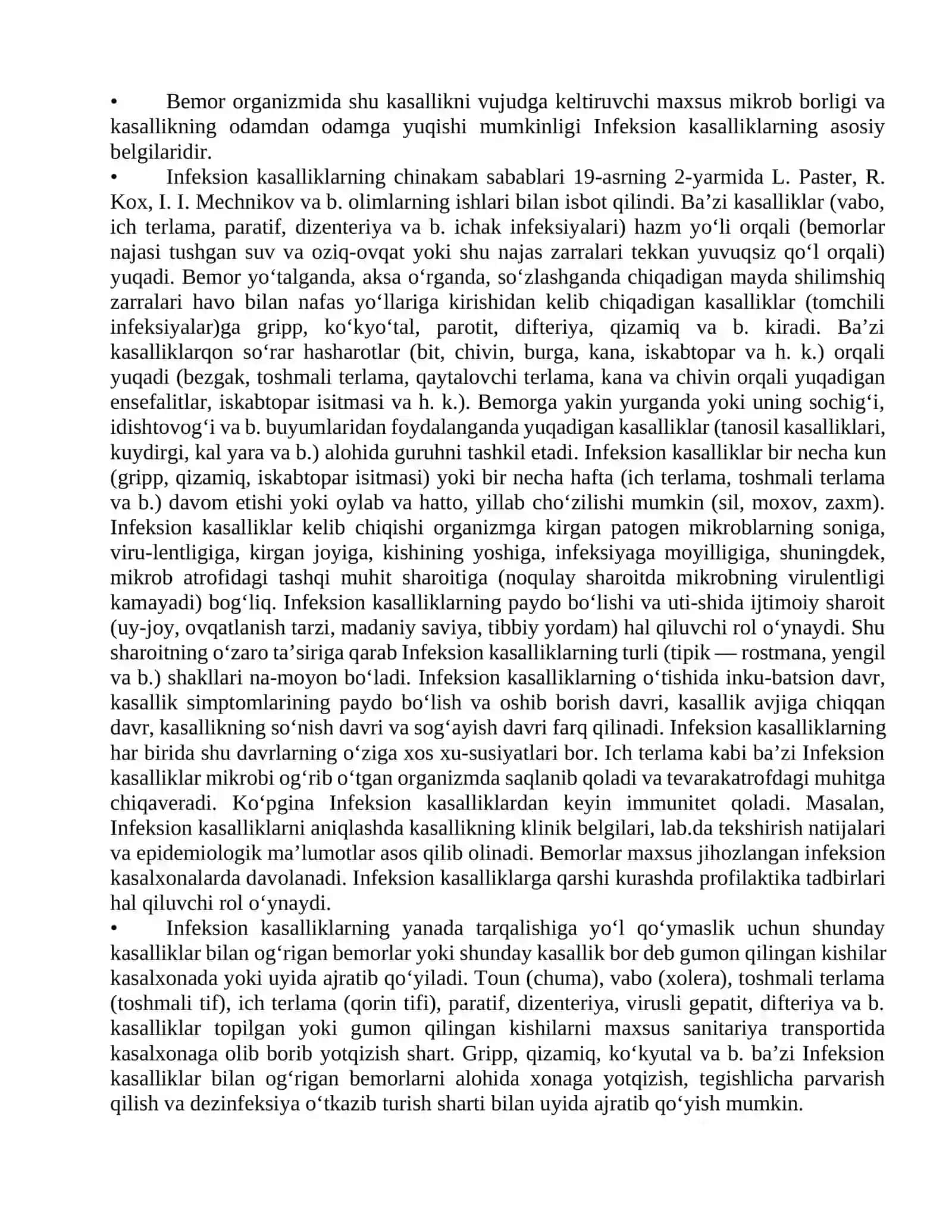 Ichak infeksiyalari oilasiga qo’zg’atuvchilar keltirib chiqaradigan kasalliklarning lobaratoriya diagnostikasi 4