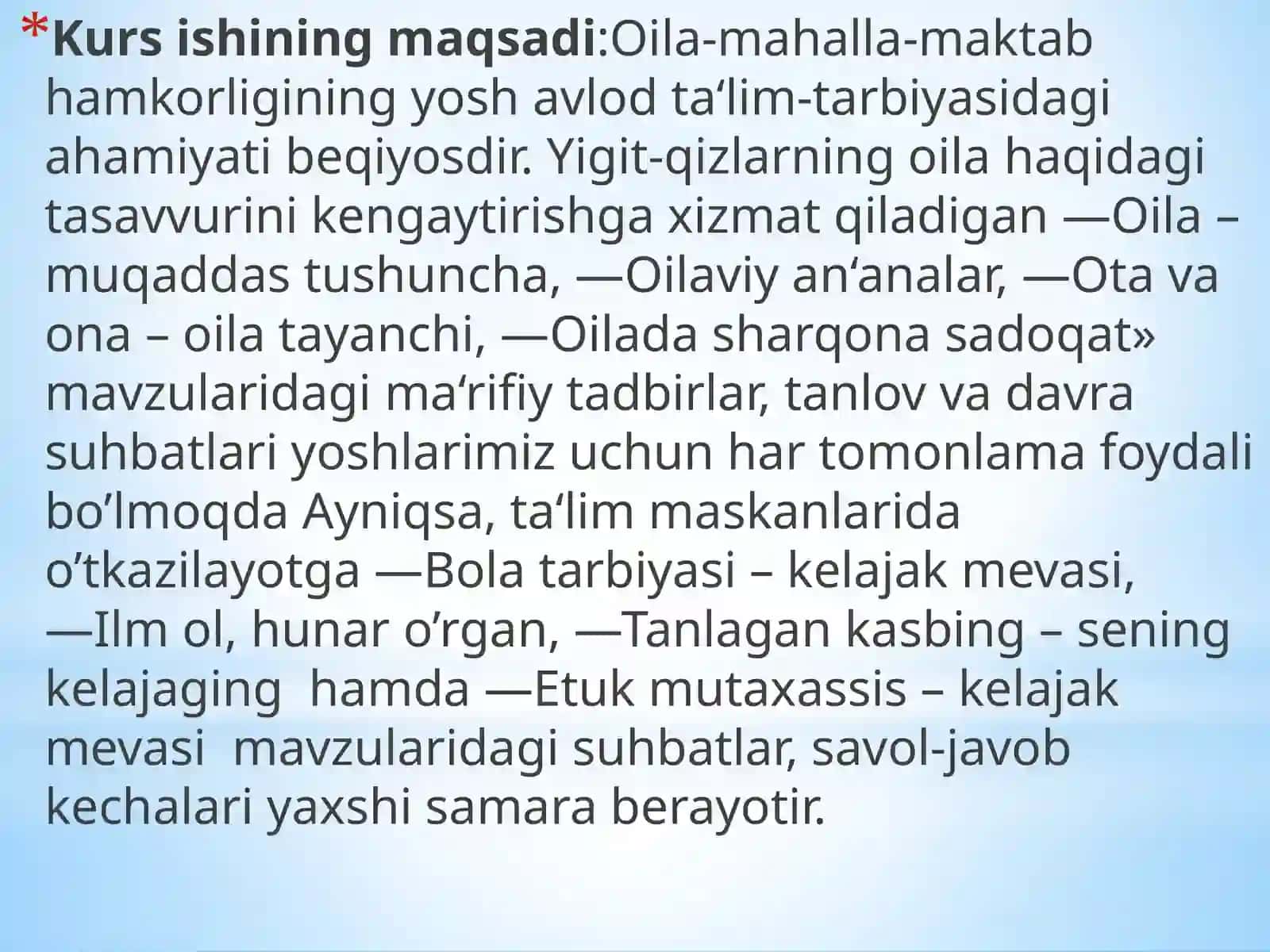 Oila, maktab, mahalla, hamkorligi 4