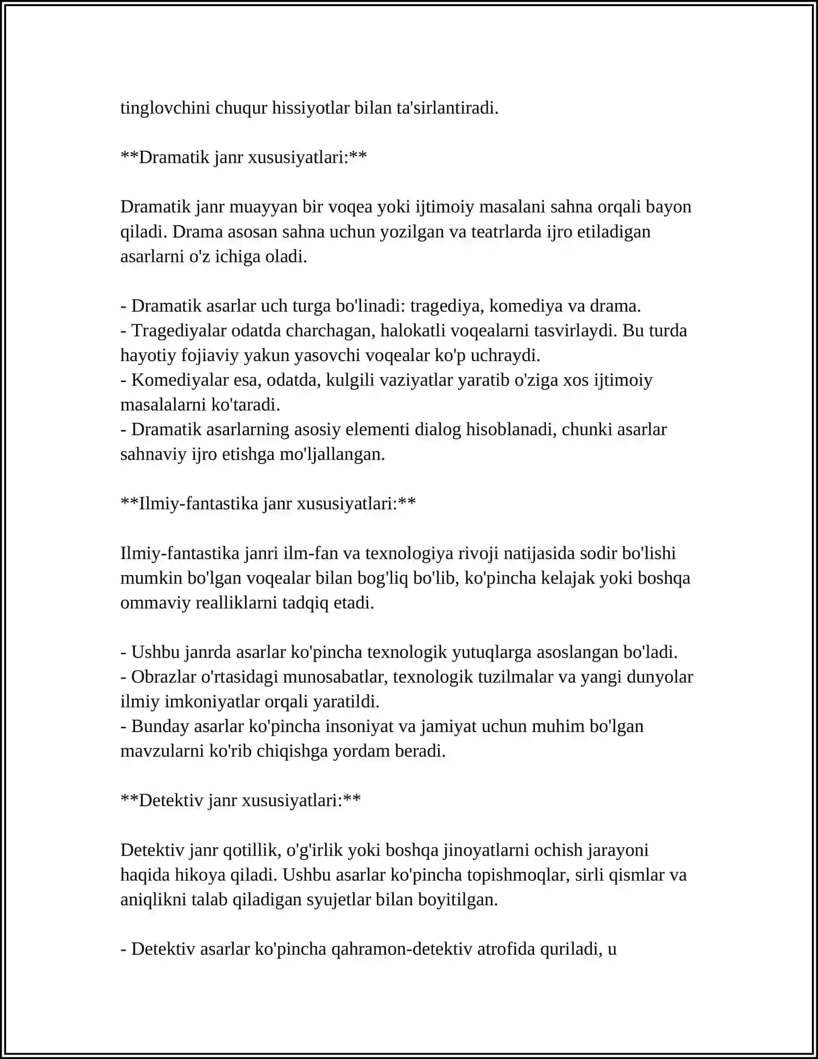 "ISTANBUL FOJIASI" ASARINING BADIIY TAHLIL 4
