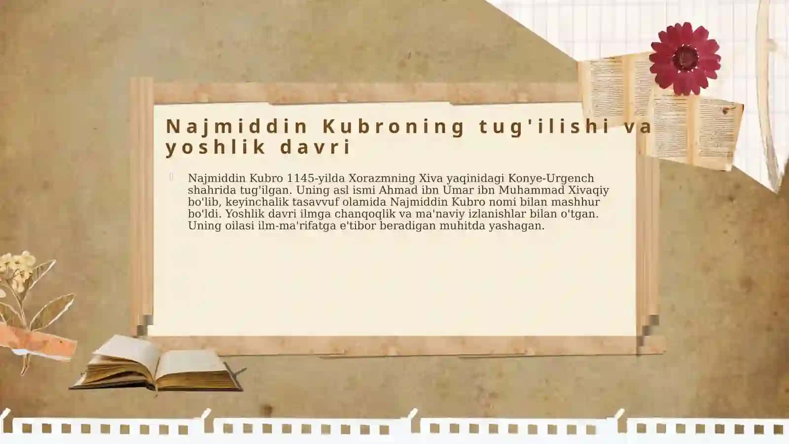 Najmiddin Kubro. Tasavvufiy hayot 4