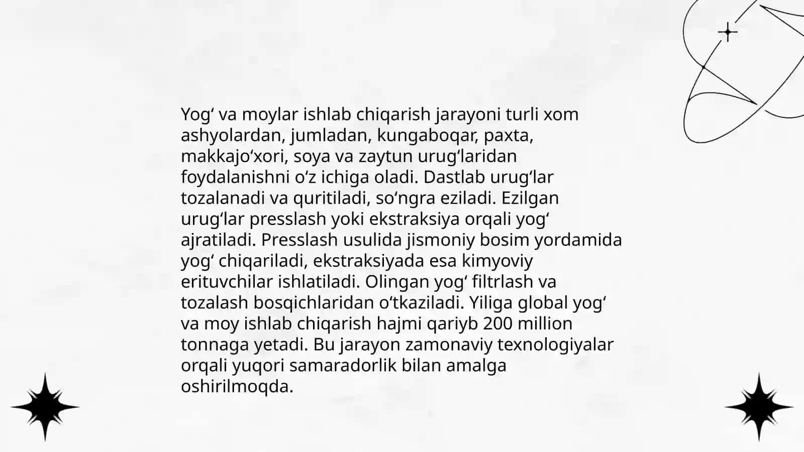 Oziq-ovqat texnologiya asoslari fanidan mustaqil ish 4