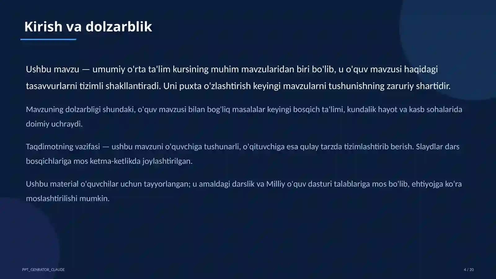 Al-Xorazmiy, Mirzo Ulug'bek va Ibn Sino ixtisoslashtirilgan maktablari: iqtidorli o'quvchilar uchun yo'l 4