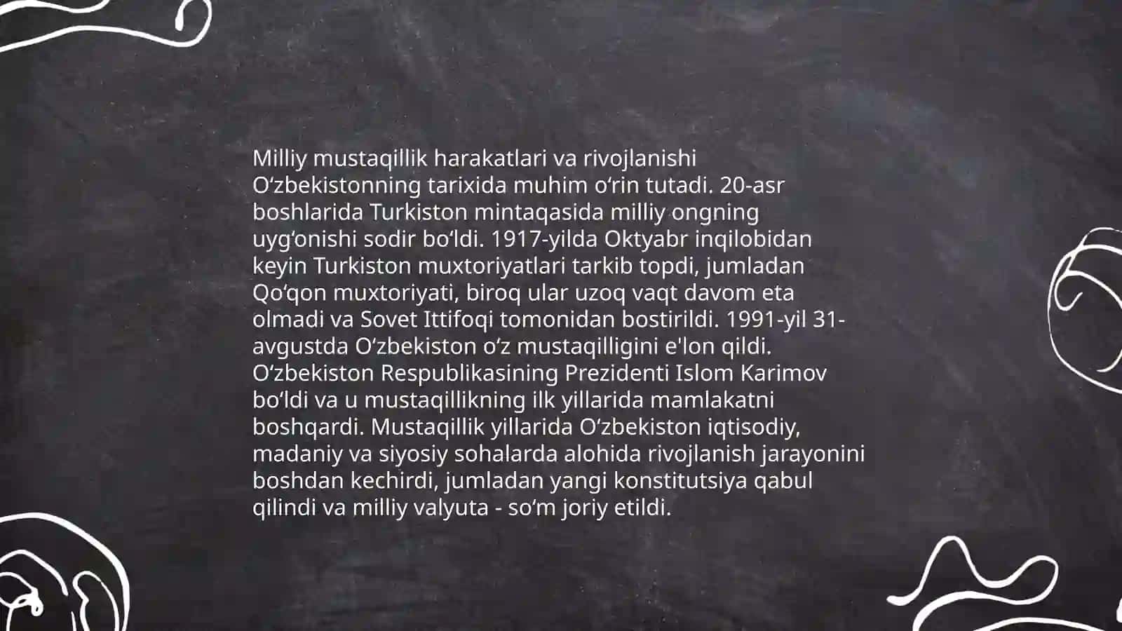 Mustaqillikka erishish arafasida O’zbekistondagi ijtimoiy-siyosiy jarayonlar 4