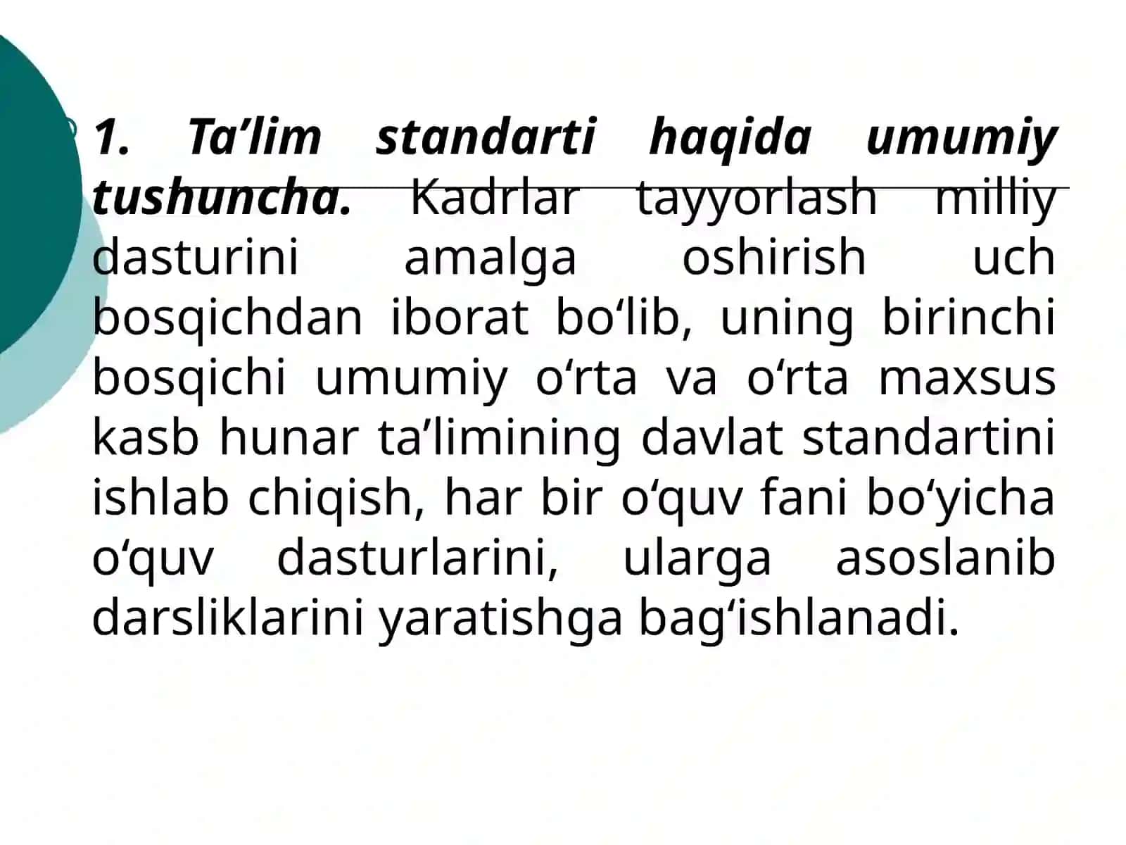 Ta’lim muassasalari uchun tabiiy fanlar bo‘yicha ish rejalarini tuzish hamda darslik va qo‘llanmalarni ko‘rib chiqish 4