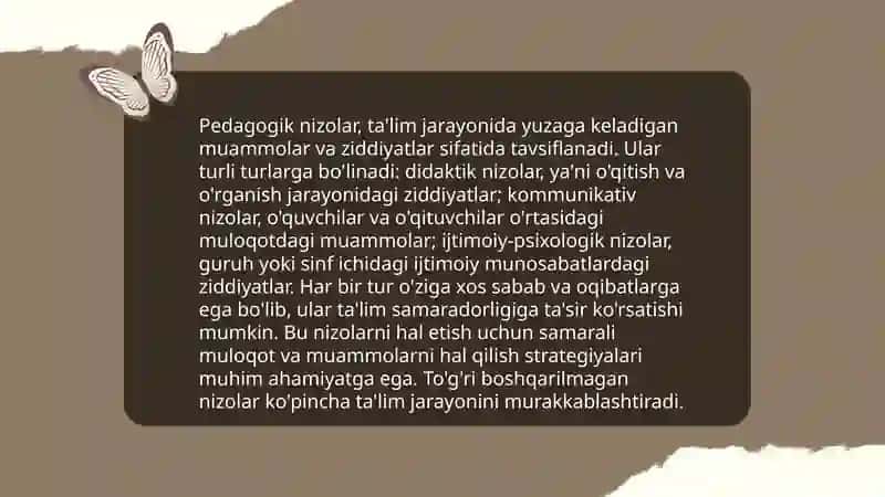 Pеdagogik nizolar va ularning bartaraf etish texnologiyalari 4