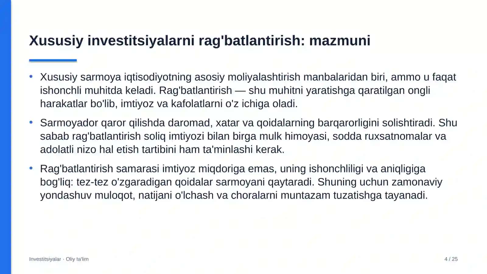 onkologiya markazlarida xususiy investitsiyalarni rag'batlantirish 2134 4
