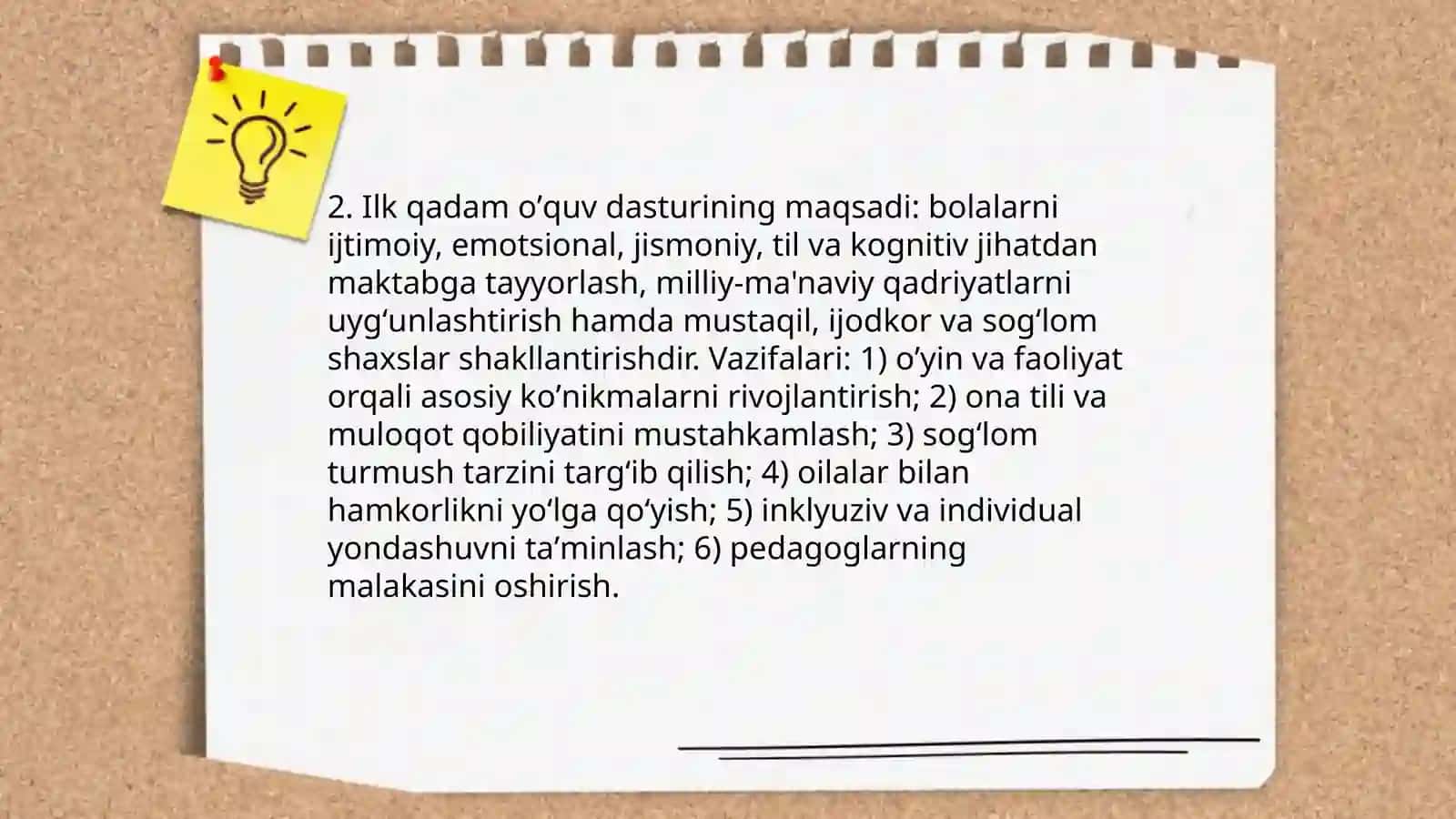 Ilk qadam oʼquv dasturi 4