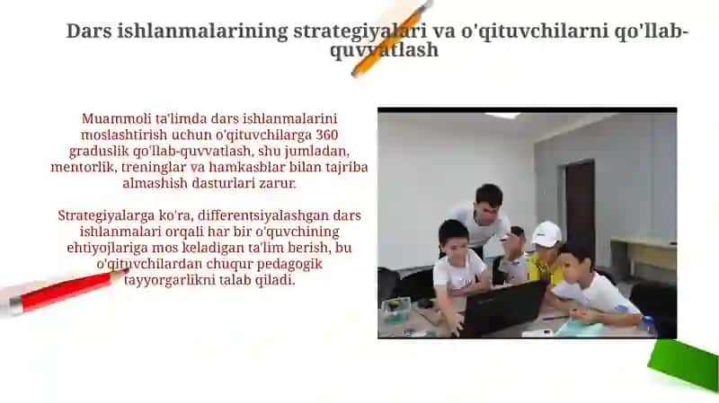 Muammoli ta'lim tizimida mashg'ulotlar ishlanmasi 4