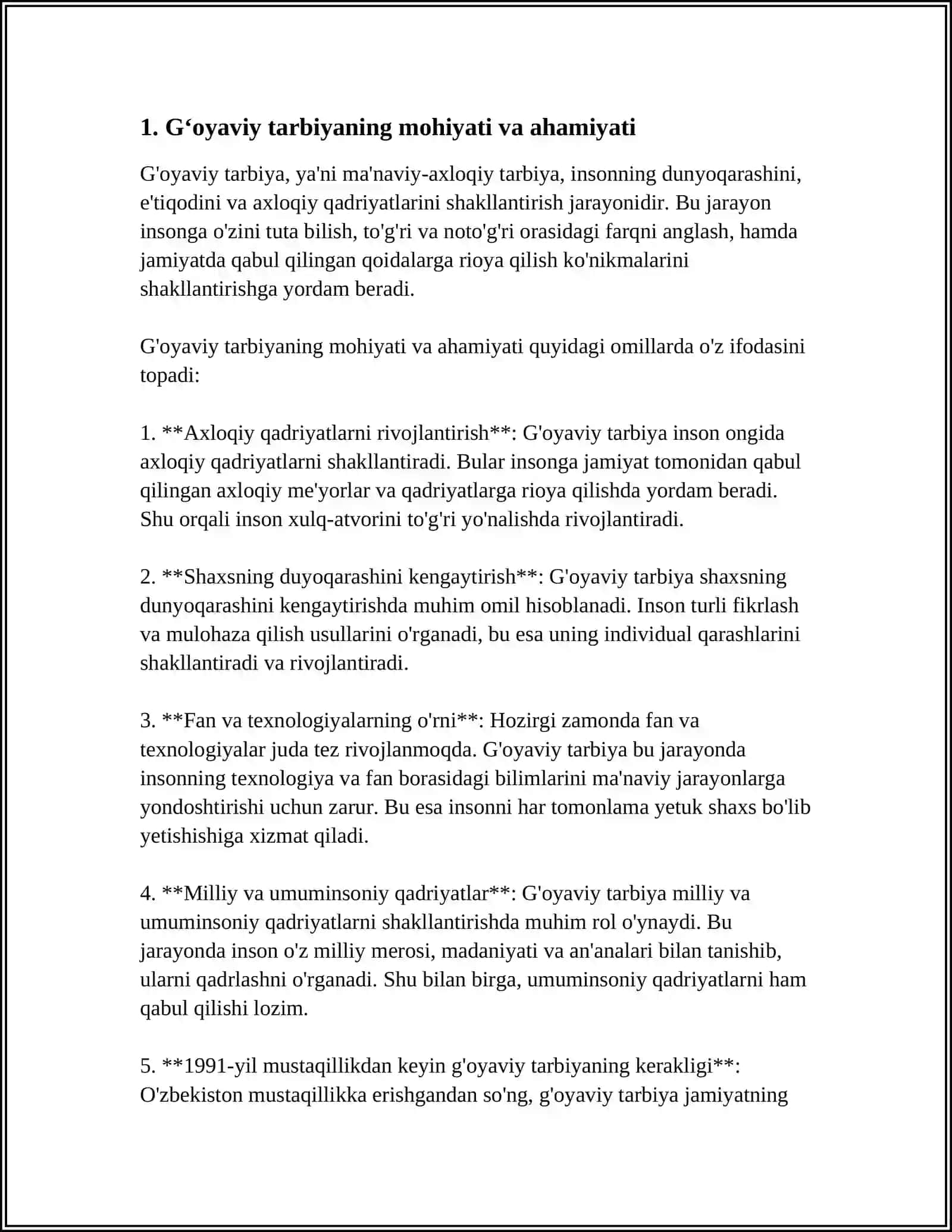 KASBIY KAMPETETLIKNING FANNING MAZMUNIDA TARBIYAVIY JARAYONIDA GʻOYAVIY SIYOSIY AXLOQIY TARBIYANI TASHKIL ETISH 4