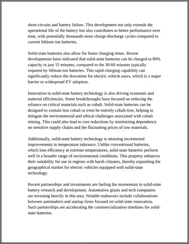 Solid-state battery breakthroughs for electric vehicles 4