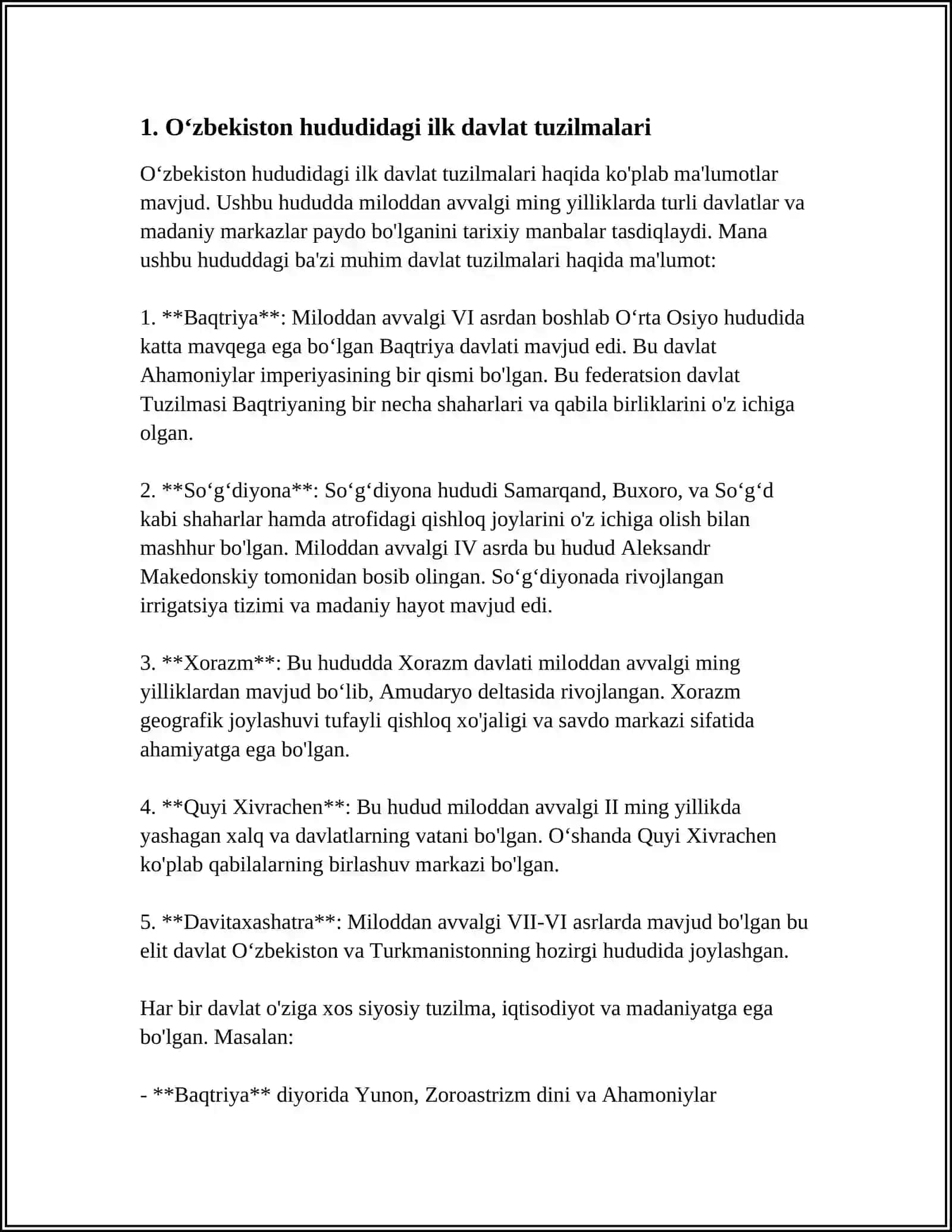 O'zbekistonning Davlatchilik Tarixi 4