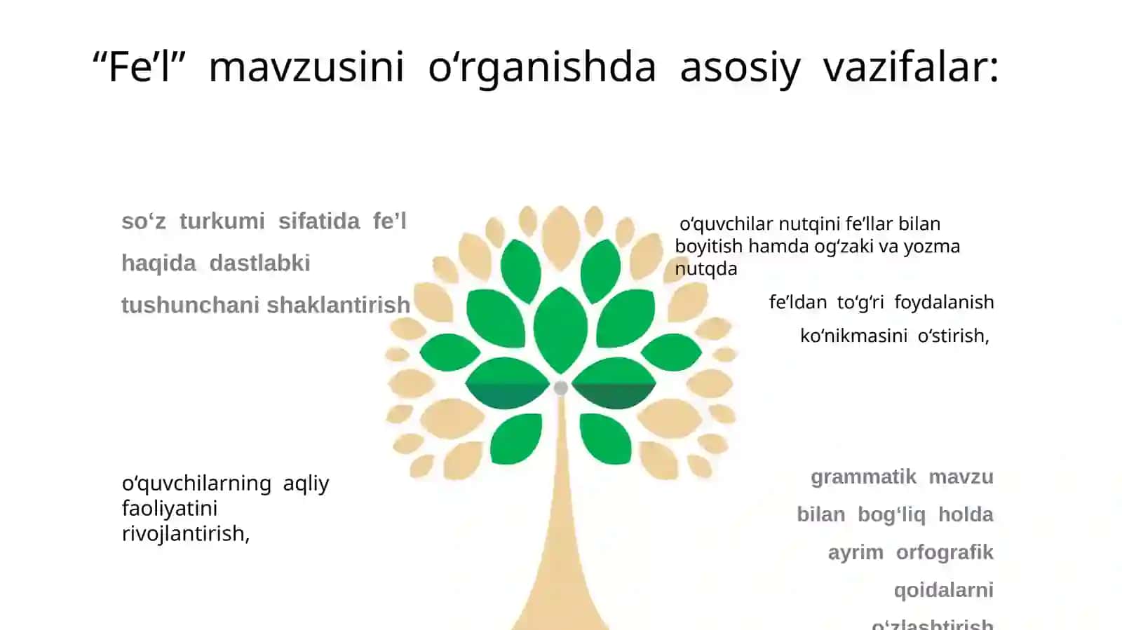 Söz turkumlarini óqitish metodikasi (fel) 4