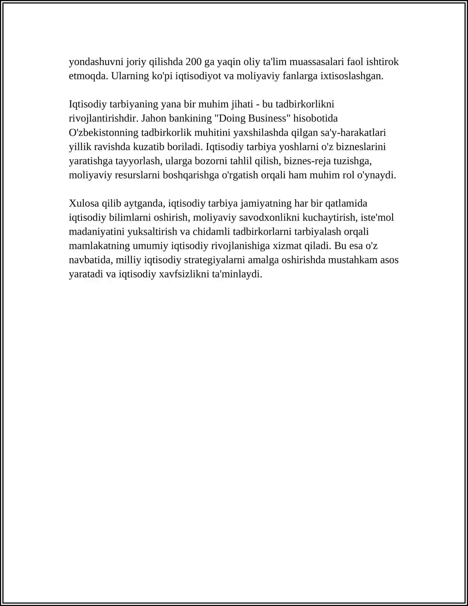 IQTISODIY TARBIYA 4