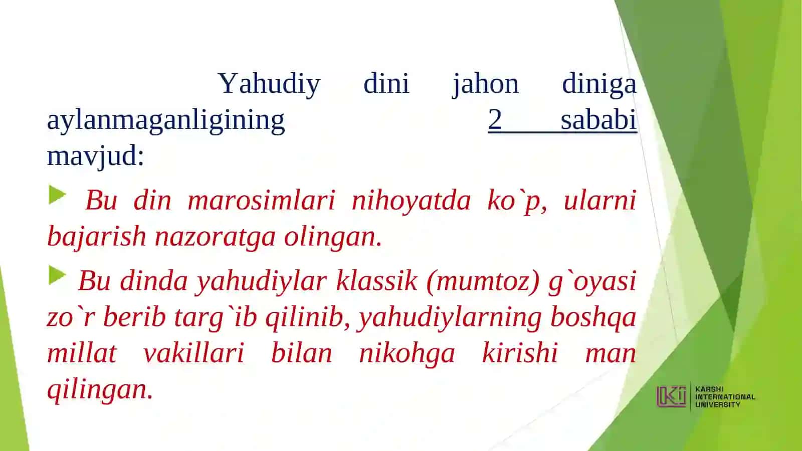 Milliy dinlar 4