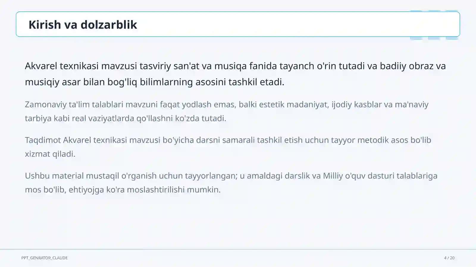 Akvarel texnikasi (5-sinf) 4