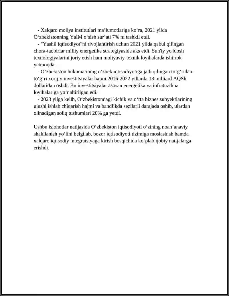 MILLIY IQTISODIYOTNI RIVOJLANTIRISH 4