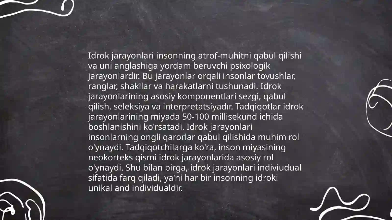 Idrok haqida tushuncha 4