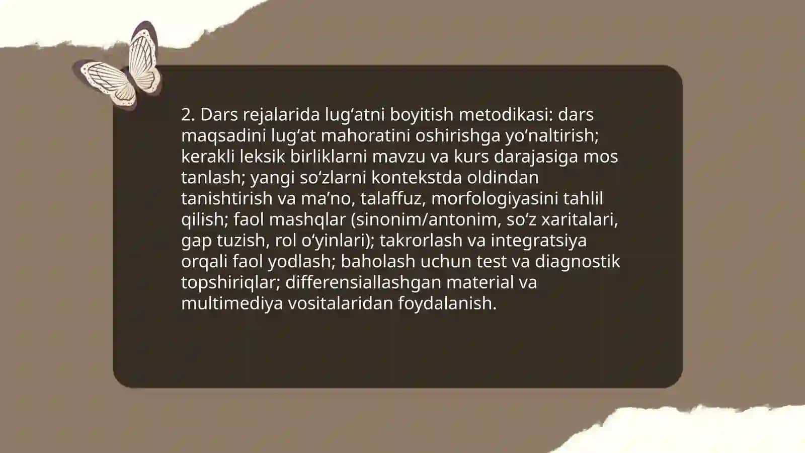 Mashgʻulotlarda lugʻatni boyitish ishlarining metodikasi 4